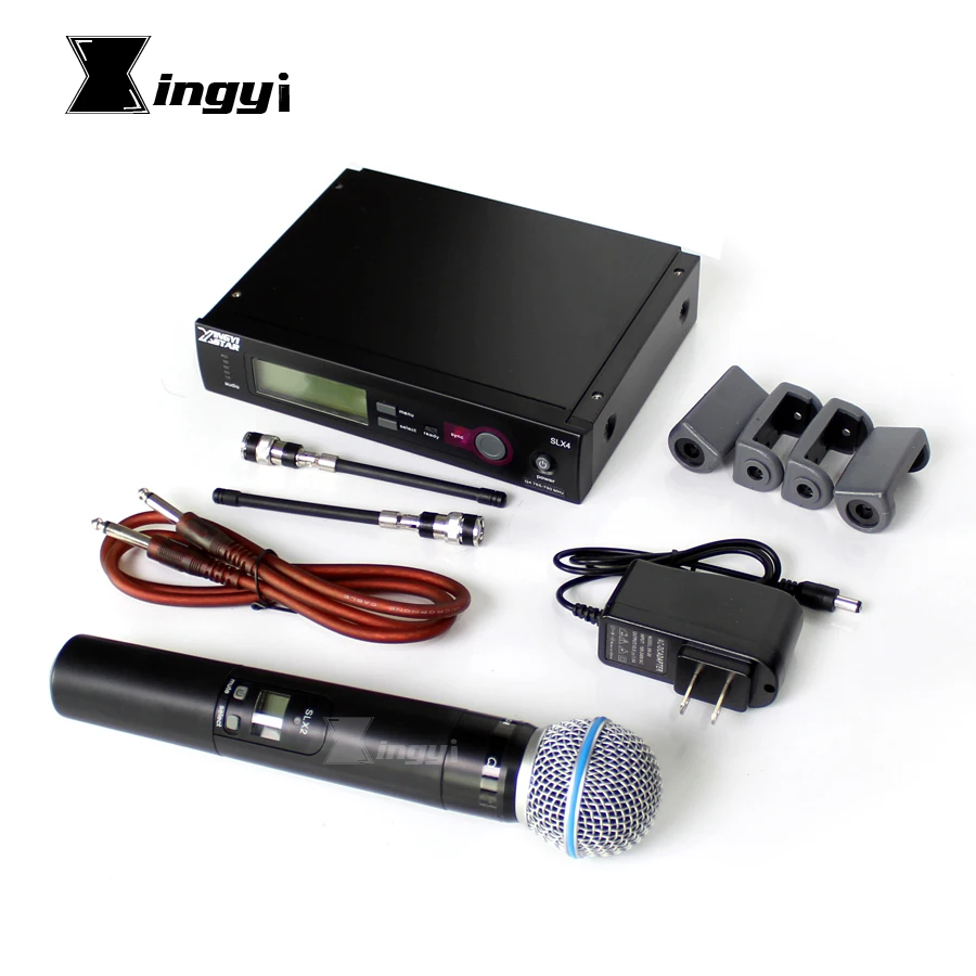 Профессиональный UHF беспроводной микрофон SLX4 SLX2 ручной динамический для Slx24 Beta58