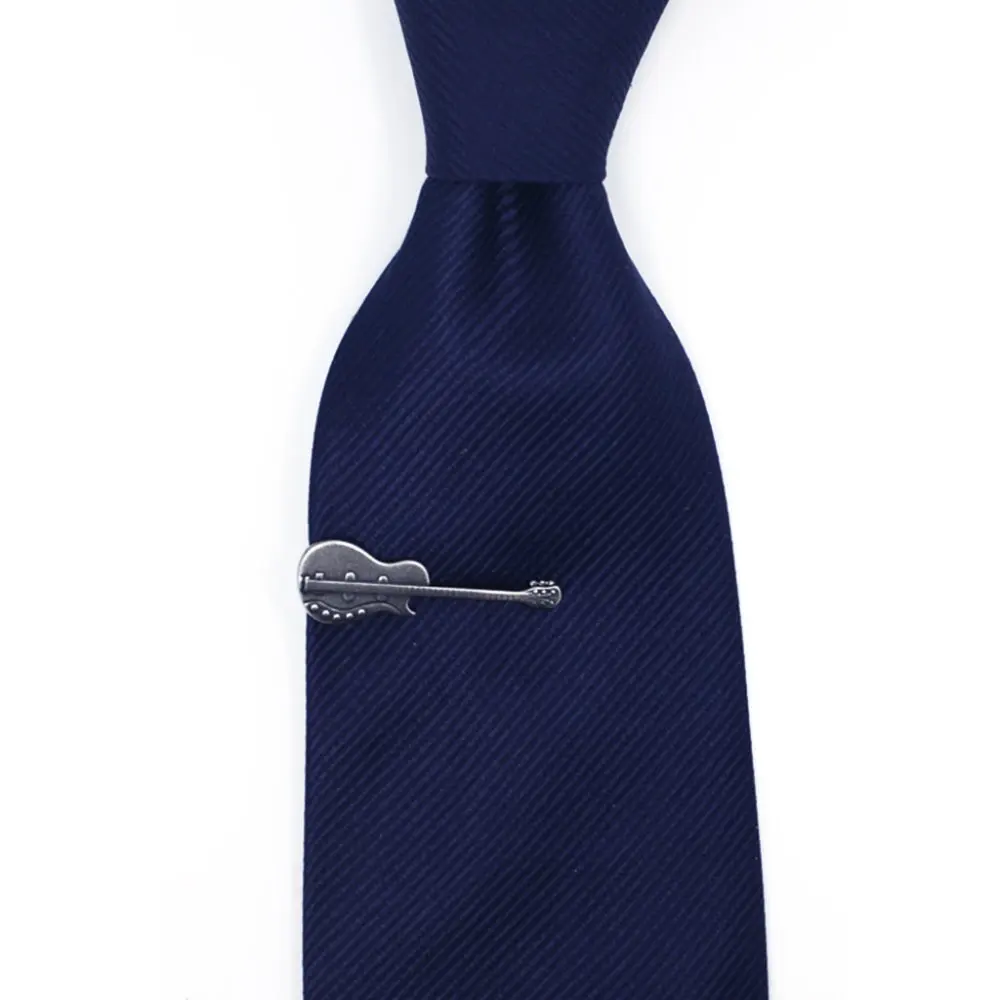 Buy Men's Classic Metal Tie Bar Clip Vintage Guitar