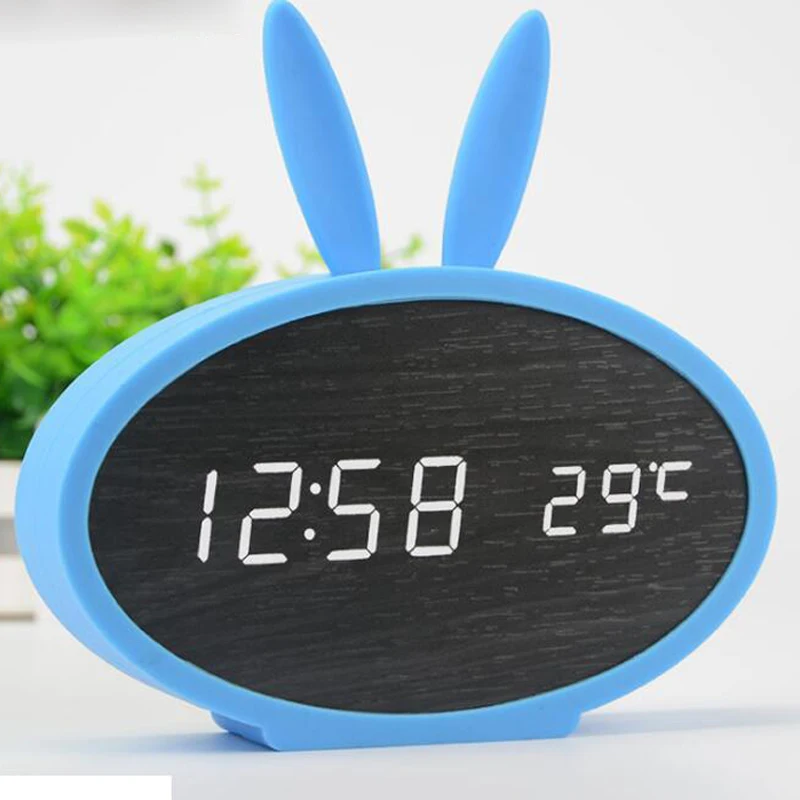 M.Sparkling Led Alarm Clock Calendar Electronic Desktop Digital Table