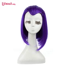 L-email парик Ворон Косплей парики аниме фиолетовый короткий прямой косплей парик Хэллоуин термостойкие синтетические волосы