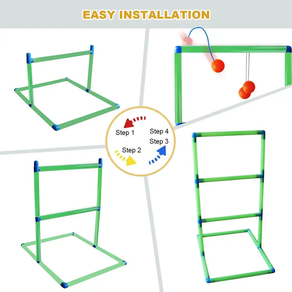 Funny Ladder Ball Game Set For Backyard Lawn Camping Children's Indoor Sports Toy Ball For Adults Kids