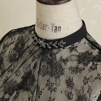 

New Lace Shirt Fake Collar Ladies Fountain Shirt Folded Collar women's lace stand fake collar Ladies Save Office Lady Collar