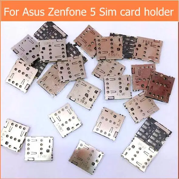 

5pcs 100% Original Sim card reader slot module For Asus zenfone 5 a500cg a500kl t00j A501CG Sim tray slot replacement