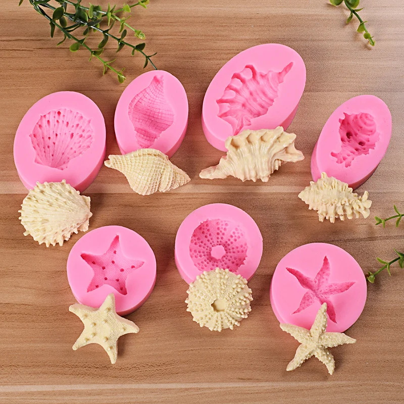

3D Ocean Sea Silicone Mold Fondant Chocaolate Candy Cake Decorating Baking Mould Tool Supply