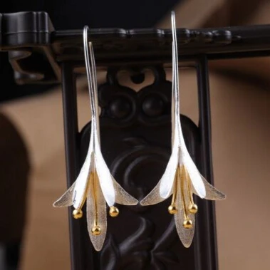 

2016 New arrival hot sell fashion flower design 925 sterling silver ladies`stud earrings jewelry gift wholesale