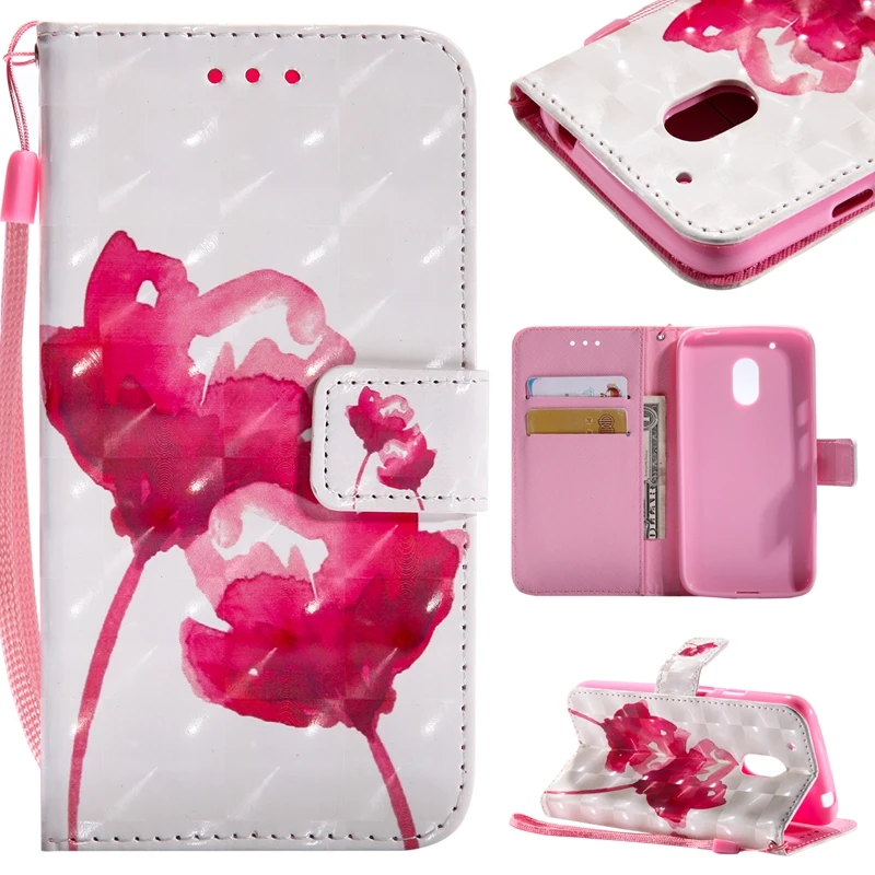 

sFor Etui Moto G4 Play Case Flip Leather Wallet Card Slot Phone Cases For Coque Moto G4 Play Cover