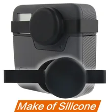 Soft Silicone Camera Protective Cover , Housing Cover Case with Lens Cap Camera Accessories for Gopro Fusion soft silicone protective cover cap for xiaomi sport camera 2