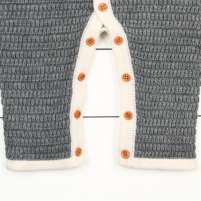 CieiK Baby Clothes Boy Girl Spring Romper+Hat 2 pcslot 2018 Knitted Jumpsuit Newborn Costume Warm Overall Infant Winter Outwear (39)
