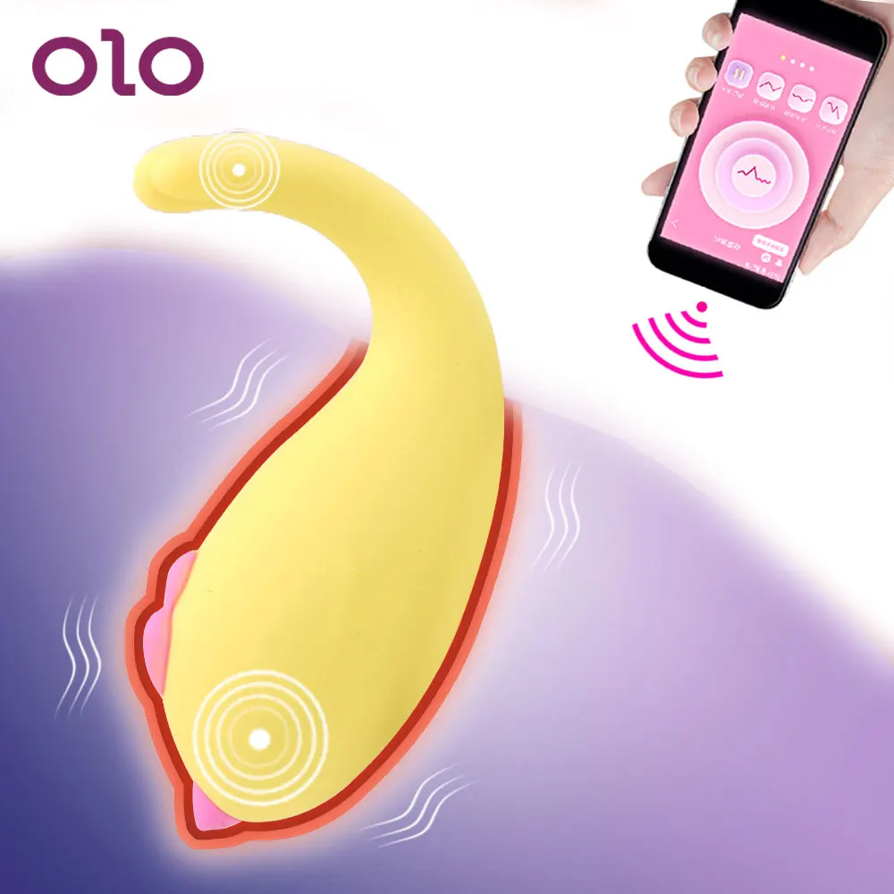 Вибратор OLO APP 10 скоростей вибрирующее яйцо массаж точки G Стимуляция клитора