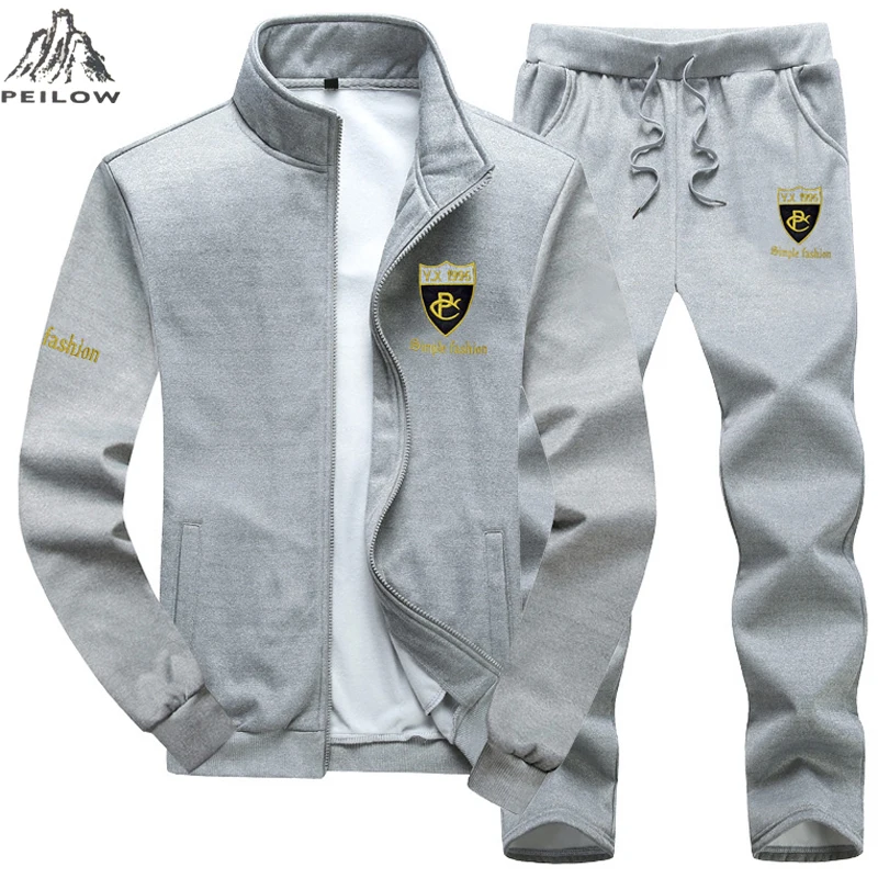 PEILOW, большие размеры, 7XL, 8XL, 9XL, брендовый Мужской комплект, модный спортивный костюм, толстовка+ Тренировочные штаны, Мужская одежда, тонкий мужской спортивный костюм с капюшоном
