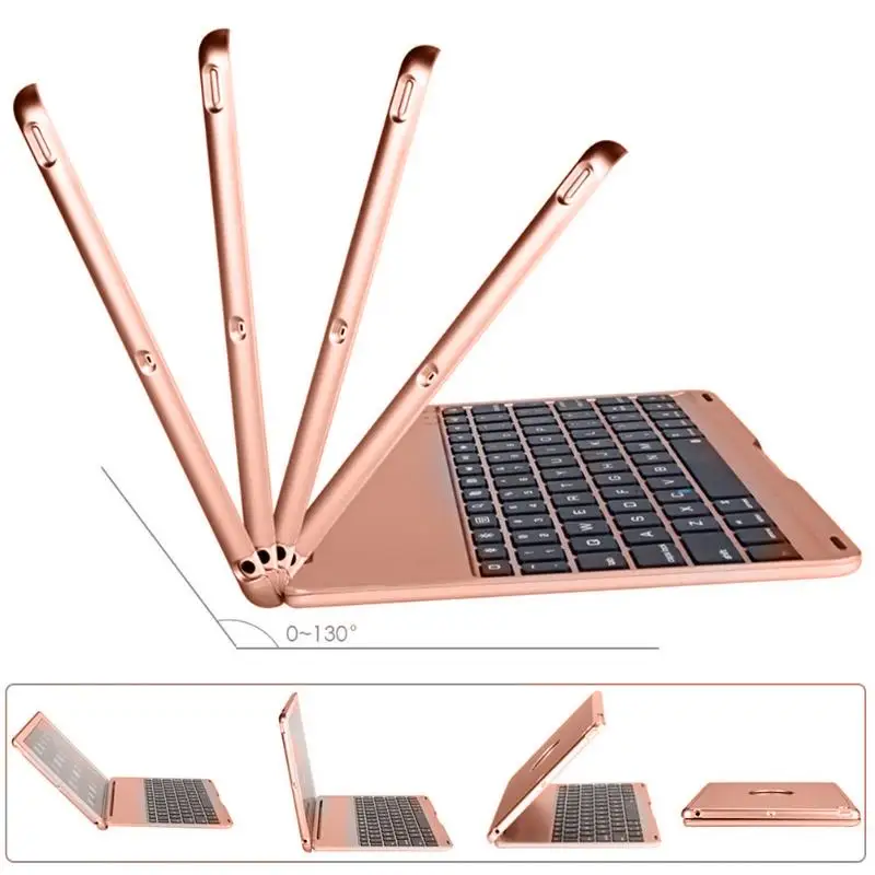  Top Flip Keyboard for Apple iPad 9.7 2017 2018 5th 6th Generation Bluetooth Keyboard Case for iPad 