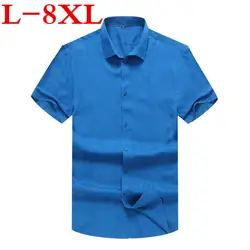 2018 new10xl 9xl 8xl Горячие Летняя распродажа Для мужчин рубашка с короткими рукавами модные цветочные печати мужской рубашки брендовая одежда