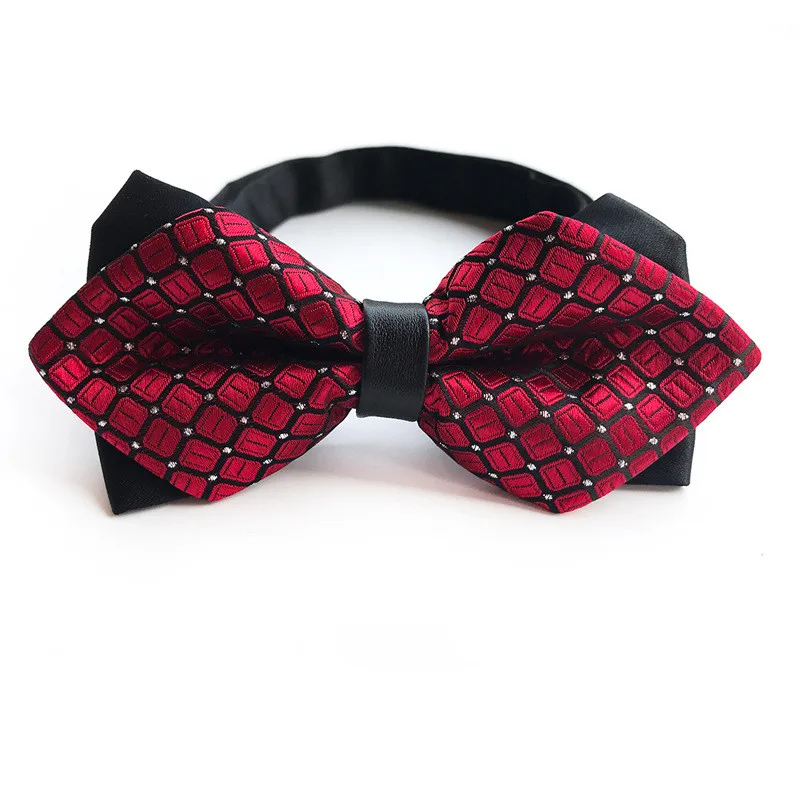 

21 Colors Solid Dark Red Fashion Bowties Groom Men Colourful Plaid Cravat gravata Male Marriage Butterfly Wedding Bow ties