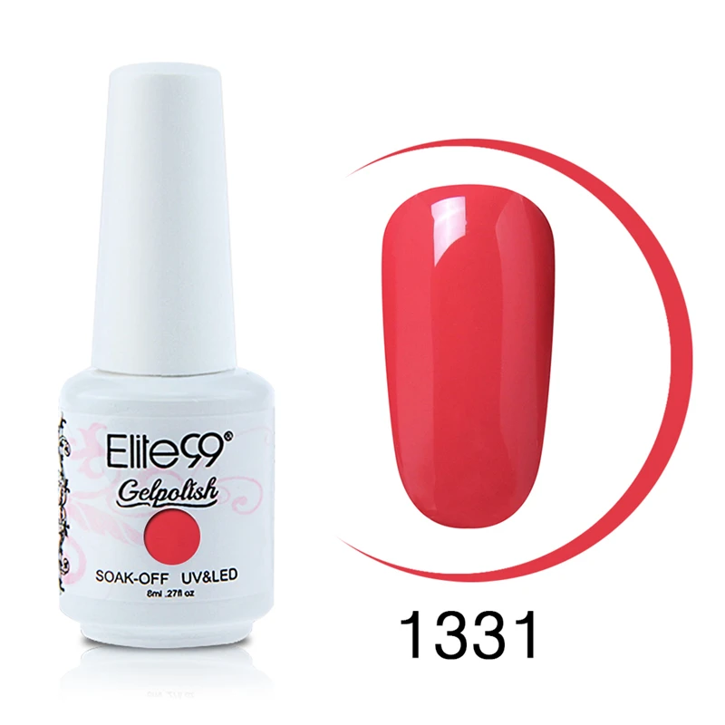 Elite99 8 мл; Гель-лак для ногтей УФ светодиодный Гель-лак для ногтей отмачиваемый полуперментный гель лак тиснение Гибридный гель лак гель для ногтей Лаки чернила - Цвет: 1331