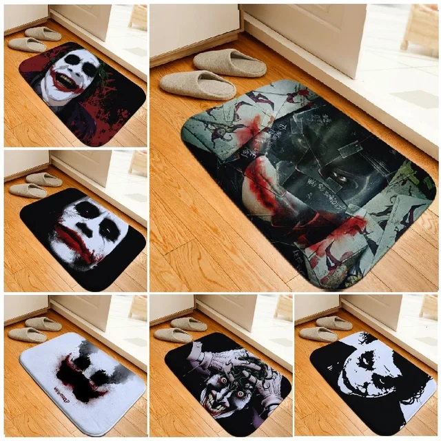 Bath Mat Batman Joker Printed Rug Toilet Carpet Flannel Non Slip Bath Mat Batman Joker Printed Rug Toilet Carpet Flannel Non Slip Absorbent Bathroom