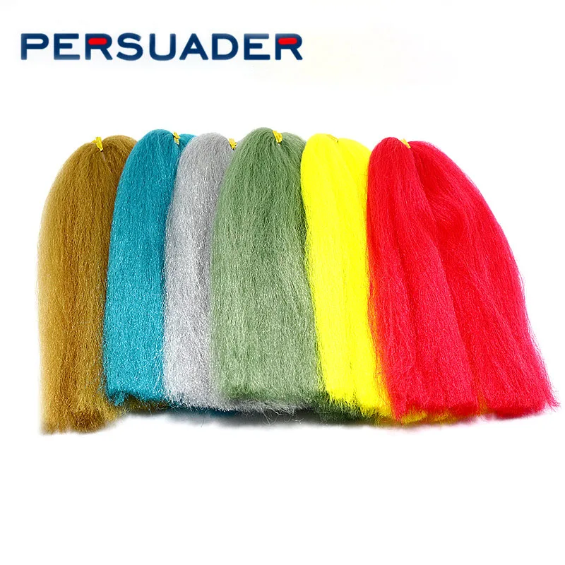 

PERSUADER 12optional colors soft EP Silky Fiber for streamer flies minnow baitfish fly tying materials fly bait long hair fiber