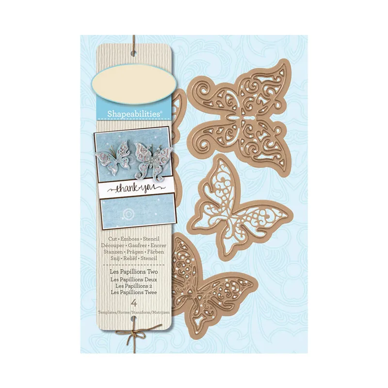 

DiyArts 4 Pcs/lot Metal Cutting Dies Scrapbooking For Card Making DIY Embossing Cuts New Craft 4 Kinds of Butterfly Elements