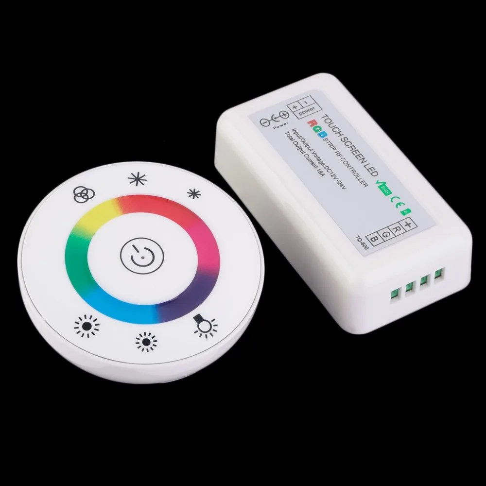 

High quality Wireless Touch Panel RF Remote 18A Controller Dimmer for RGB LED Strip