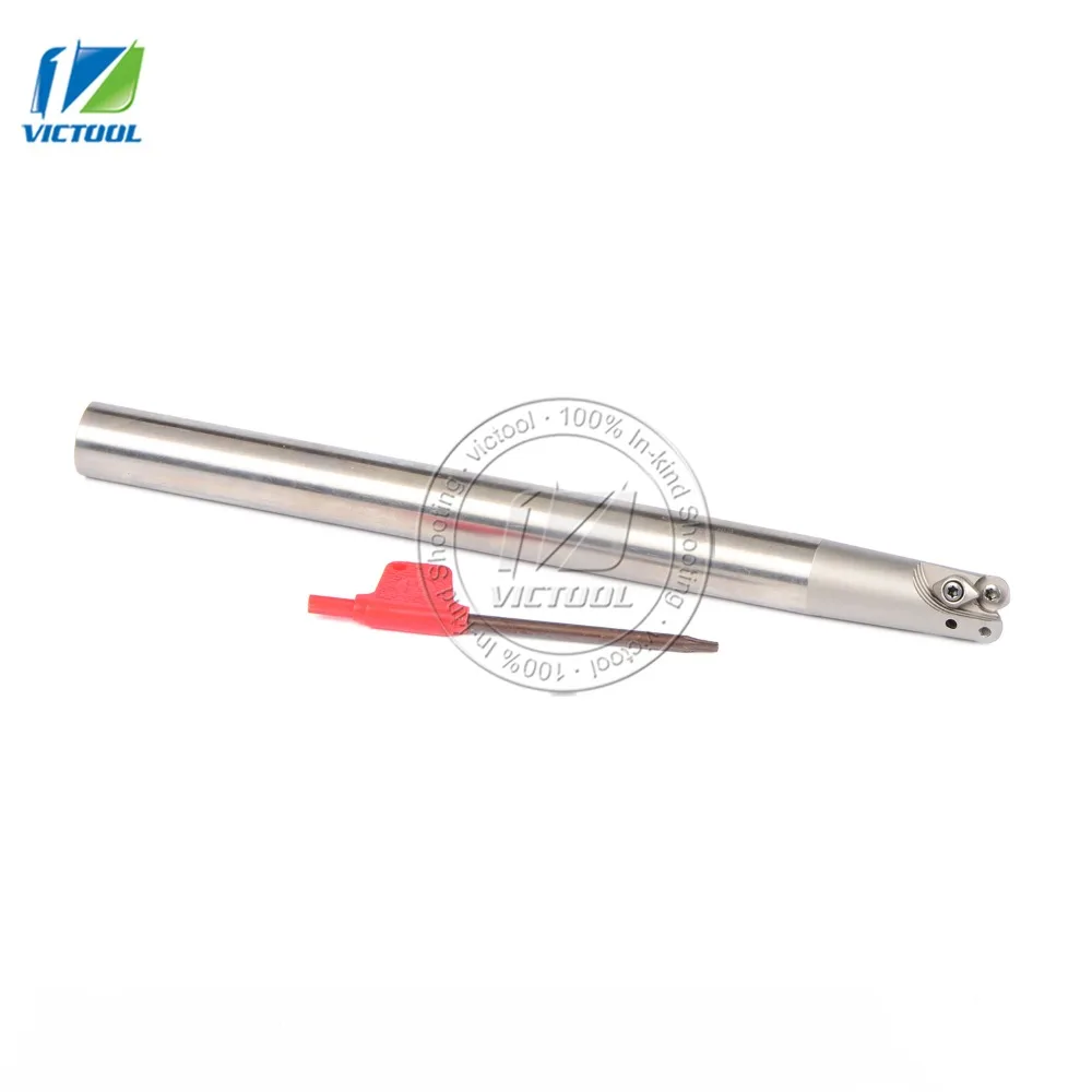 

EMRC16-4R16-200-2T indexable End Mill,Milling tool Holder for CNC Milling Machine,200mm Length, for Inserts