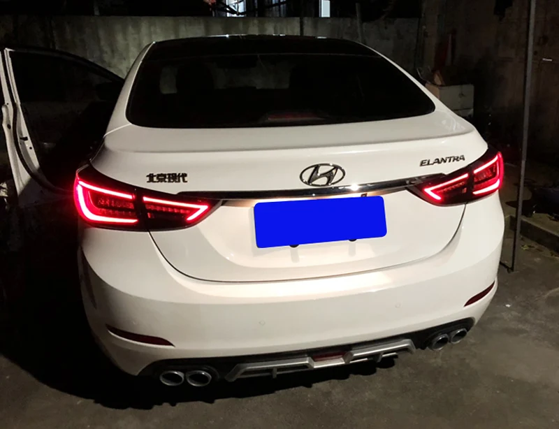 4 шт. задний фонарь для hyundai Elantra 2012 2013 задний фонарь светодиодный задний фонарь сигнальный тормоз задний фонарь