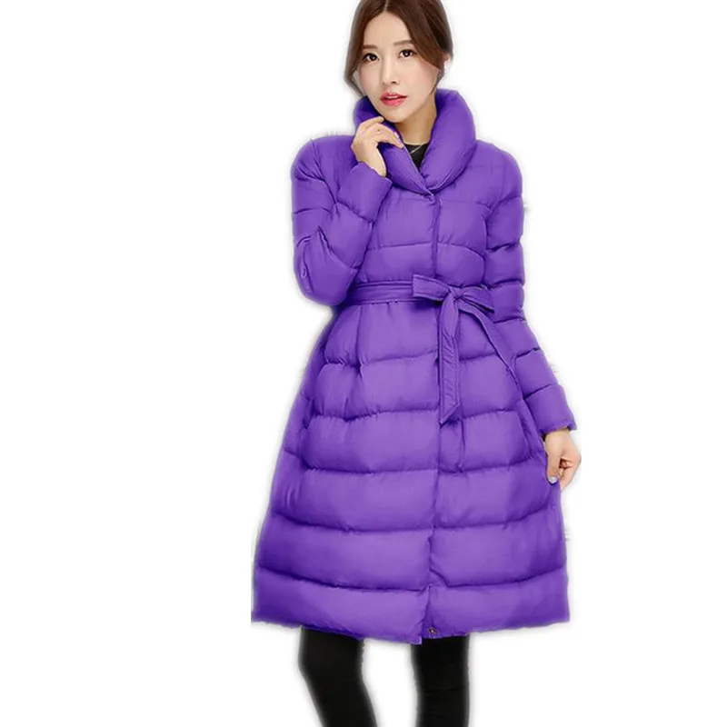 

2019 New A-Line Winter Women Cotton Jakcet With Adjustable Waist Four Colors &Slim Women Thicken Down Cotton Jacket ParkasCQ038