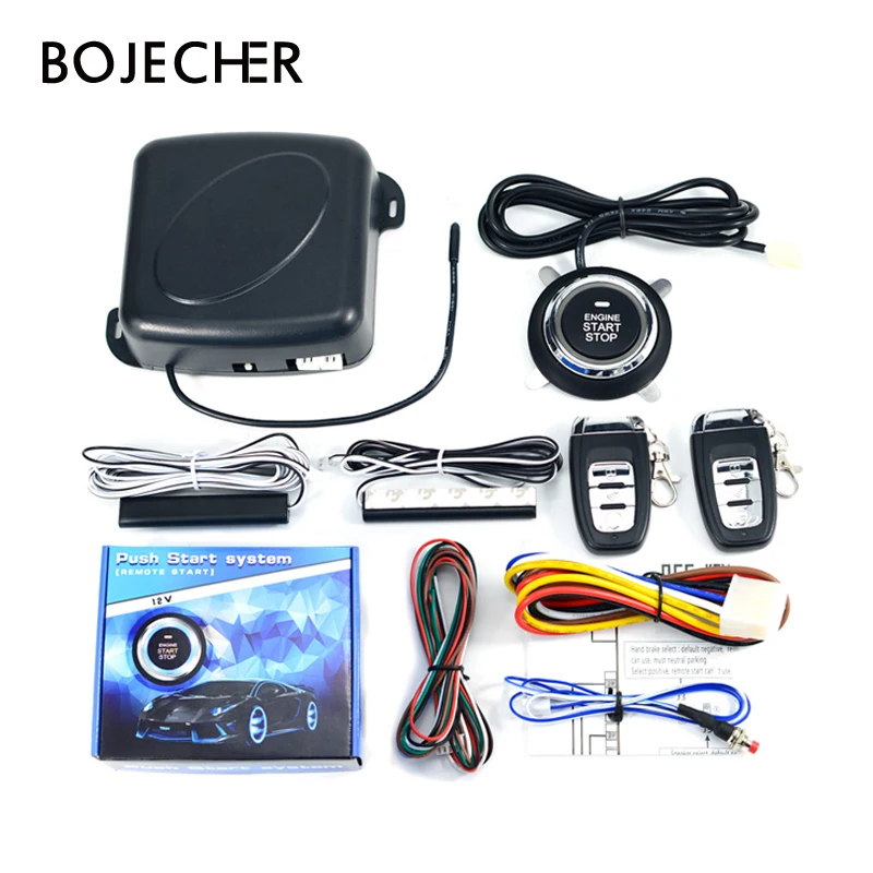

10pcs/lot via DHL free auto Car SUV one Start stop system Push Button with Remote control car Starter Keyless Entry alarm system