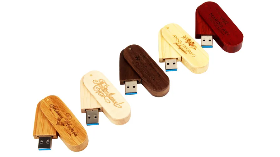 JASTER USB 3,0 лого заказной вращающийся деревянный USB флэш-накопитель Флешка карта памяти, Флеш накопитель 4 ГБ 16 ГБ 32 ГБ 64 Гб usb creativo