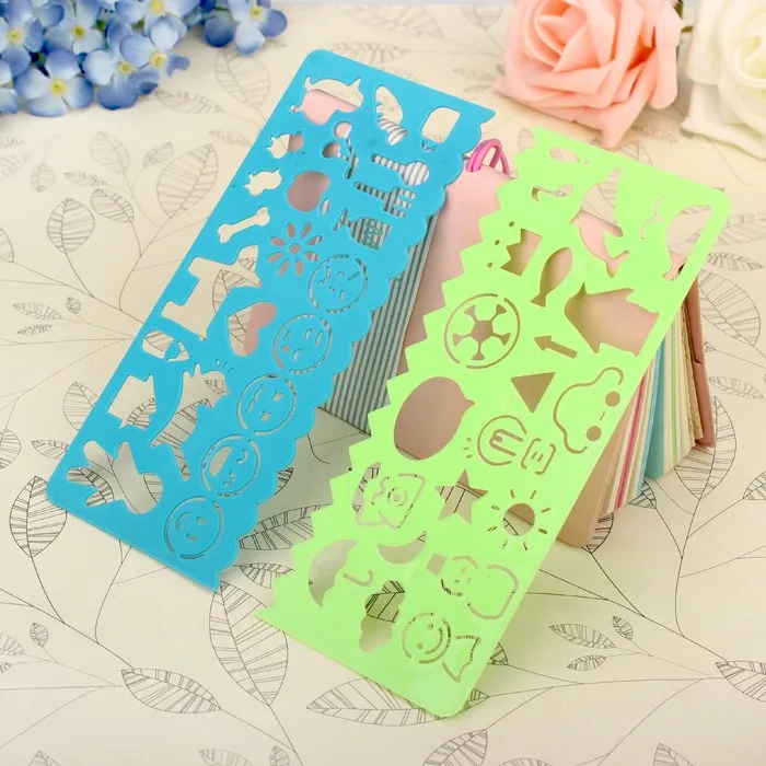 4-Pcs-Pack-Cute-Art-Graphics-Symbols-Drawing-Template-Ruler-Student-Kids-Stencil-Rule-Stationery (1)