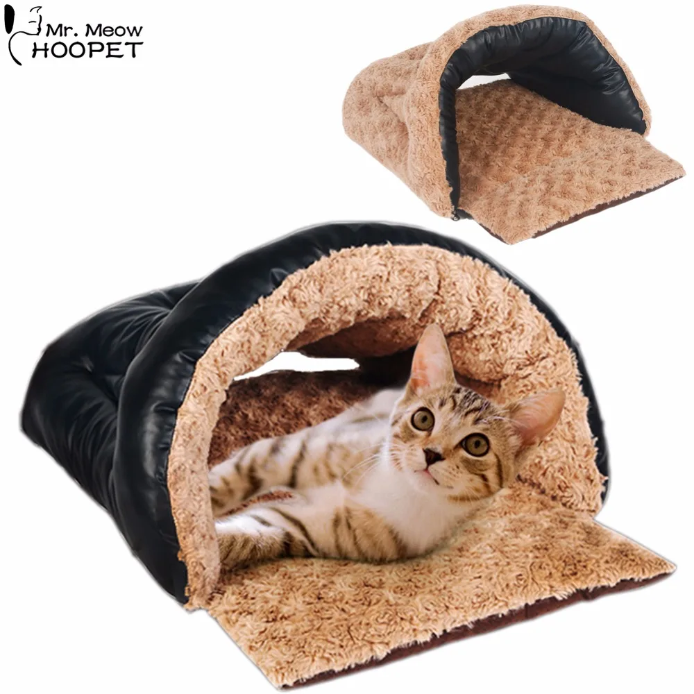 

Double Sided Dog Cat Self-Warming Soft Sleeping Bag Kitten Multifunctional PU Snuggle Sack Bed Kittey Cozy Cave Pet Burrow