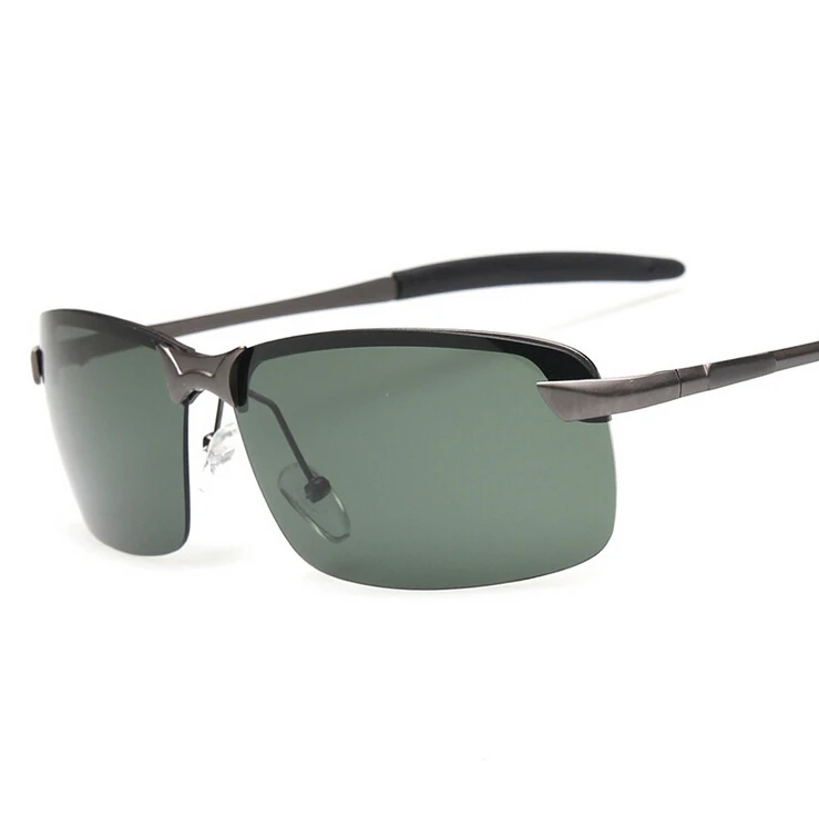 Профессиональные мужские поляризованные солнцезащитные очки для рыбалки, полуоправа, ночная версия, очки для вождения, мужские очки для спорта на открытом воздухе, походов, рыбалки
