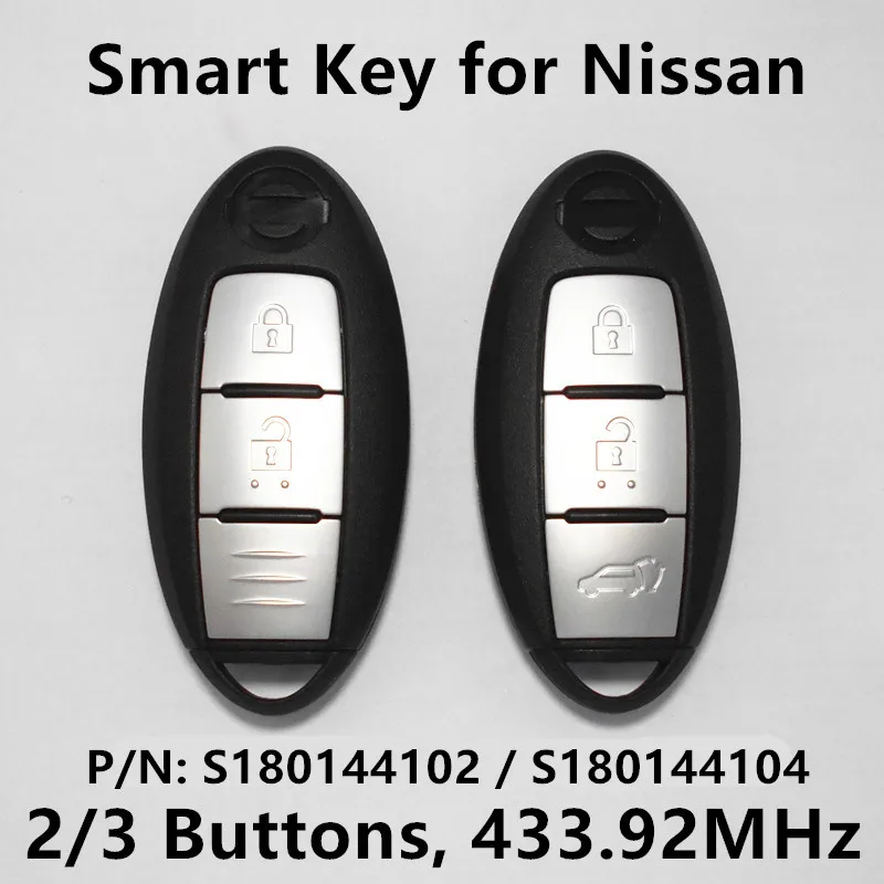 Prix pour Smart Key Remote Fit pour NISSAN Qashqai X-trail D'entrée Sans Clé Continontal S180144102 S180144104 S180144018 433.92 MHz Prix pour Smart Key Remote Fit pour NISSAN Qashqai X-trail D'entrée Sans Clé Continontal S180144102 S180144104 S180144018 433.92 MHz