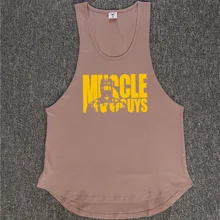 Для мужчин хлопок спортивный жилет для бега печати Бодибилдинг Баскетбол футболка без рукавов