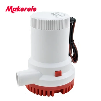 

MKBP-G2000-12/24 water pump submersible 12/24V 2000GPH bilge pump, High Flow Submersible Marine Boat Electric Bilge Pump H1E1