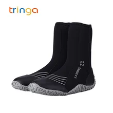 5 мм Неопреновые вулканизации высокие верхние носки для дайвинга холодностойкая противоскользящая водонепроницаемая обувь зимние ласты сохраняющие тепло для мужчин и женщин