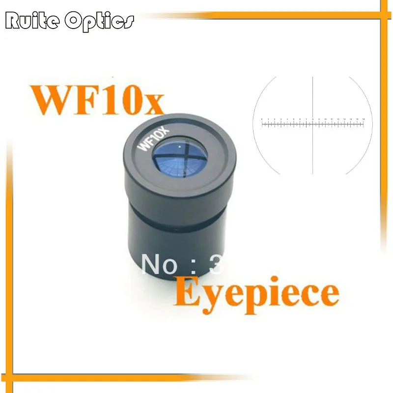 

Pair of Super widefield 10x 23.2mm Reticle Eyepiece for Compound Biological Microscope
