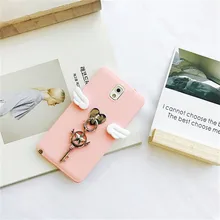 Sakura Card Captor for Samsung S6 S7 Edge S8 S8plus Pink Case for Samsung S6 S6edge Wings Star Moon Stick Cute Girl Fundas
