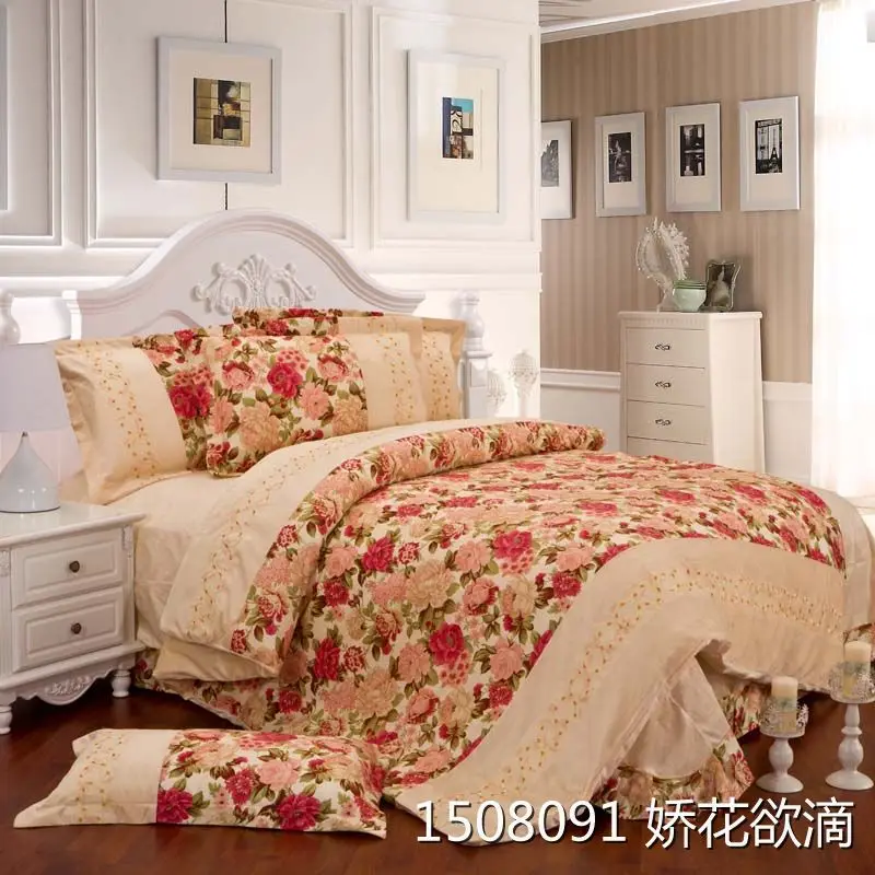 100 Quality Soft Velour Spring Autumn&Winter 2016 new Bed Linen 4pcs