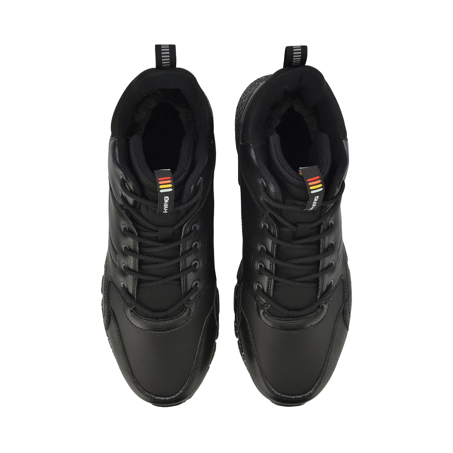 Клиренс) Li-Ning мужчины LN вулкан стиль жизни обувь теплый флис прочная подкладка комфорт спортивная обувь зимние кроссовки AGCN117 YXB255