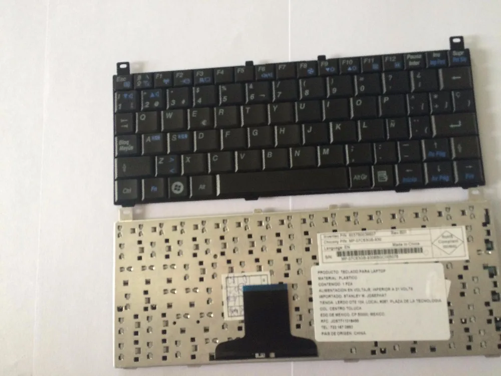 Испанский SP Клавиатура для ноутбука Toshiba мини NB100 NB105 NB100-11B NB100-11J NB100-12S ноутбука черный