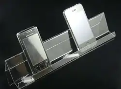 5-пакет прозрачный акриловый мобильного телефона лоток ячейки держатель Стенд Кронштейн один удлиненные мобильного телефона стойки