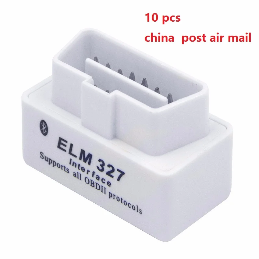 [10 шт.] V2.1 автомобильный мини сканер ELM327 OBD2 Bluetooth OBDII 2 тестер ELM 327 диагностический