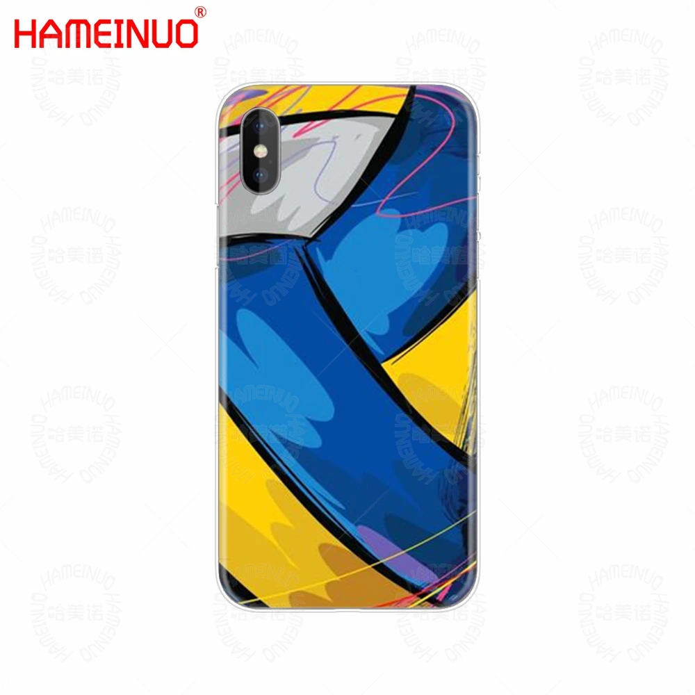 HAMEINUO волейбольный спортивный Чехол для мобильного телефона iphone X 8 7 6 4 4S 5 5S SE 5c 6s plus - Цвет: 40658