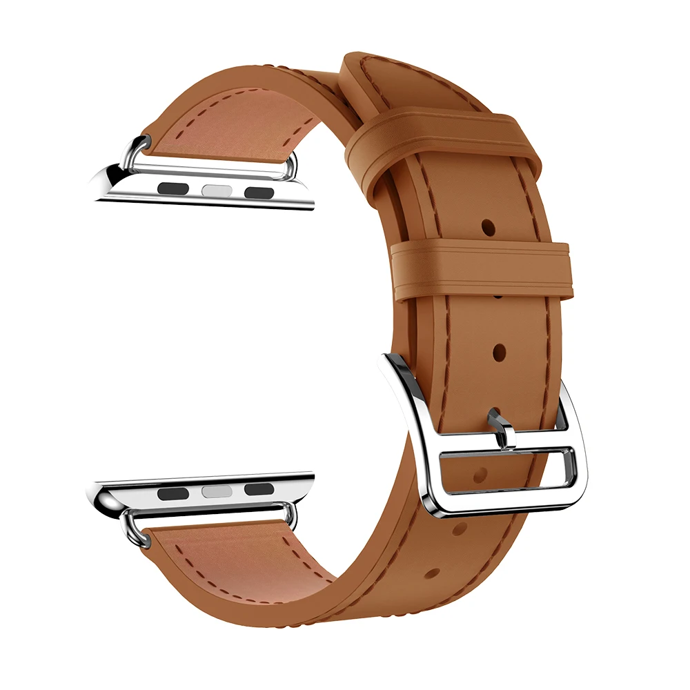 

Watch Band Genuine Leather For Iwatch Series 4 3 2 1 38mm 40mm 42mm 44mm Watchband Apple Watch Straps