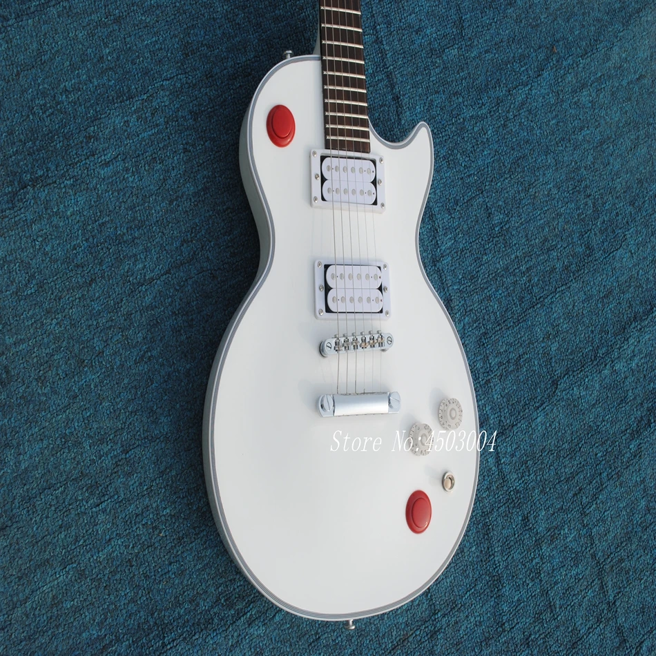 New Custom Shop Kill Switch Buckethead style guitar 24 Frets Electric Guitar, Alpine White Guitarra,Tonepro bridge, White guitar