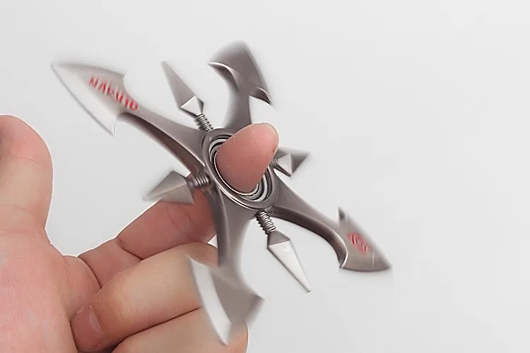 

Silver Gold High Quality Naruto Kunai Shuriken Hokage Weapons Zinc Alloy For Kids Gift Toys Two Colors