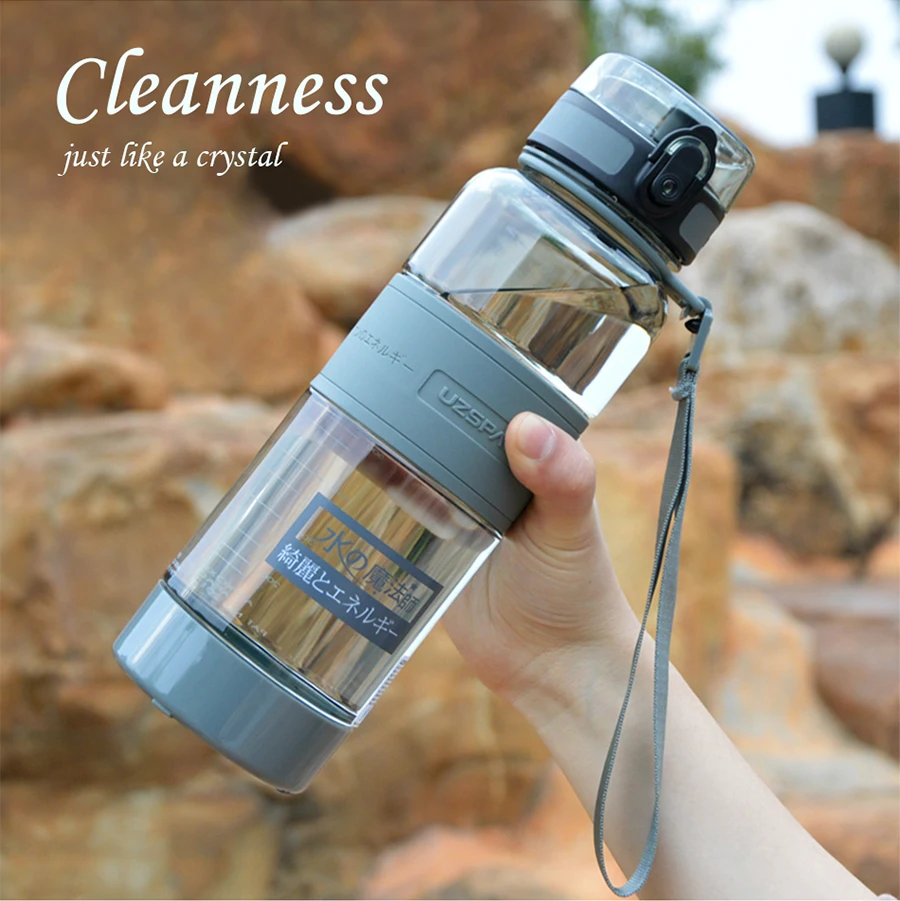 3UZSPACE 1000 ml Water Bottle Portable Leakproof Eco-friendly Sports Hiking Tea My Drink Bottle Large Capacity Kettle With filter