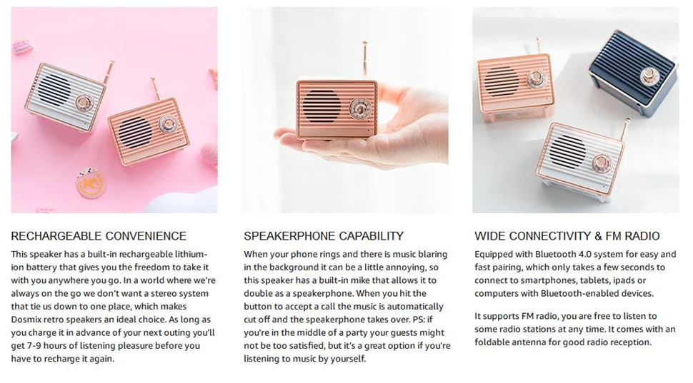 dosmix retro speaker