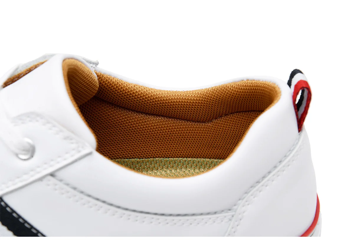 Surom высокое качество кожаные повседневные белые туфли мужские красовки Обувь с перфорацией типа «броги» лоферы