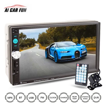 

2Din 7inch 7023D Car Multimedia Center MP4 MP5 Video Player With Bluetooth Function Auto Touch Screen FM 12V Car Radio Player