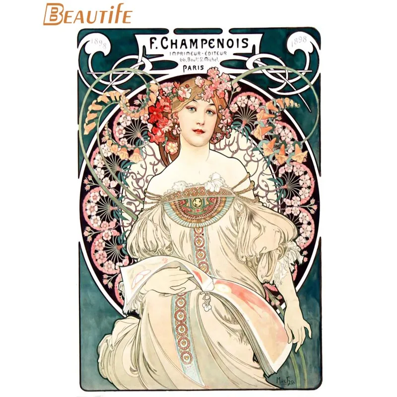 Хит, на заказ, ткань alphonse mucha, шелковая ткань, плакат, домашний декор, настенная Художественная ткань, Шелковый настенный плакат, принт, ваш дизайн